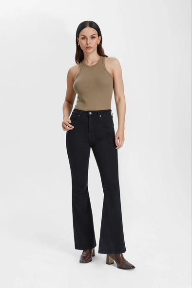 Bayeas High Rise Jeans with Crinkle