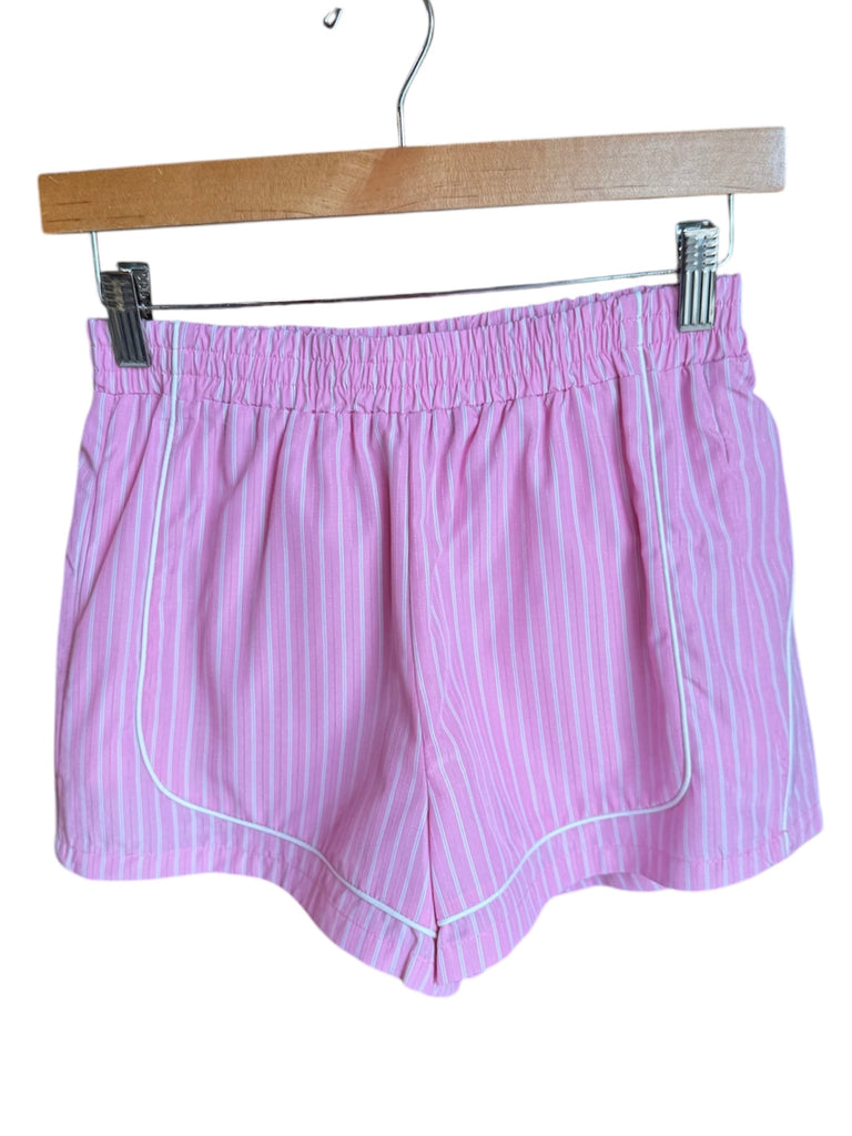 English Factory Pink & White Striped Shorts