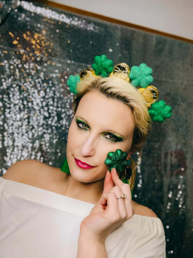 Crowned by Elle St. Patrick's Day Shamrock + Coin Crown