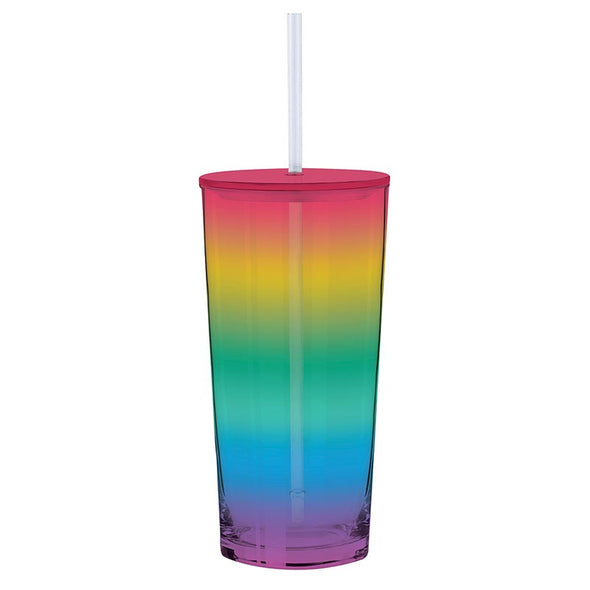 Rainbow Glass Tumbler