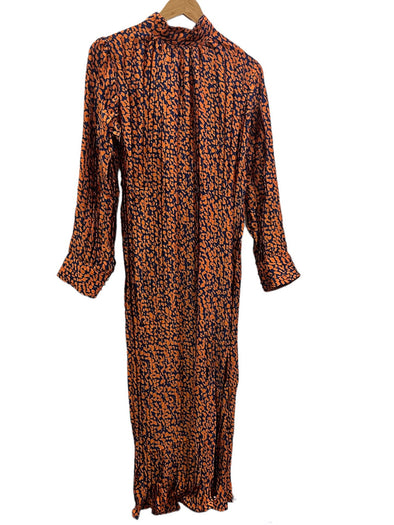 Margot Orange Cheetah Dress