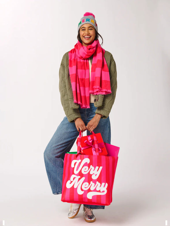 Shiraleah Red Very Merry Gifting Tote
