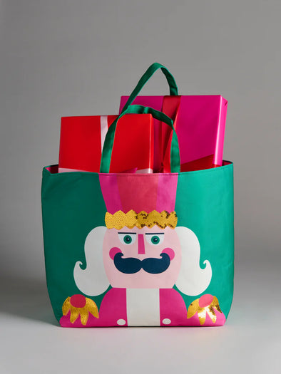 Shiraleah Green Nutcracker Gifting Tote