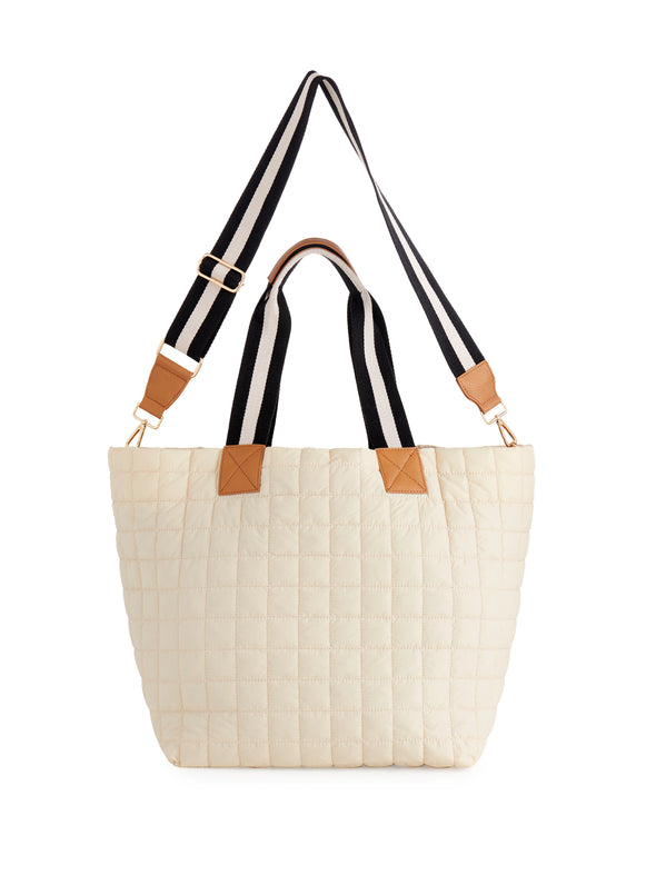 Shiraleah Ivory Ezra Travel Tote