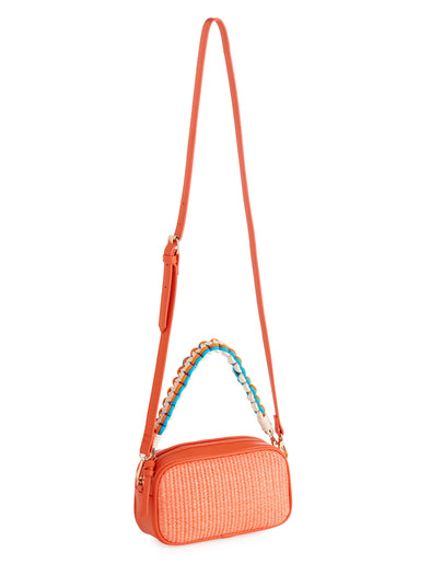 Shiraleah Orange Frankie Camera Bag