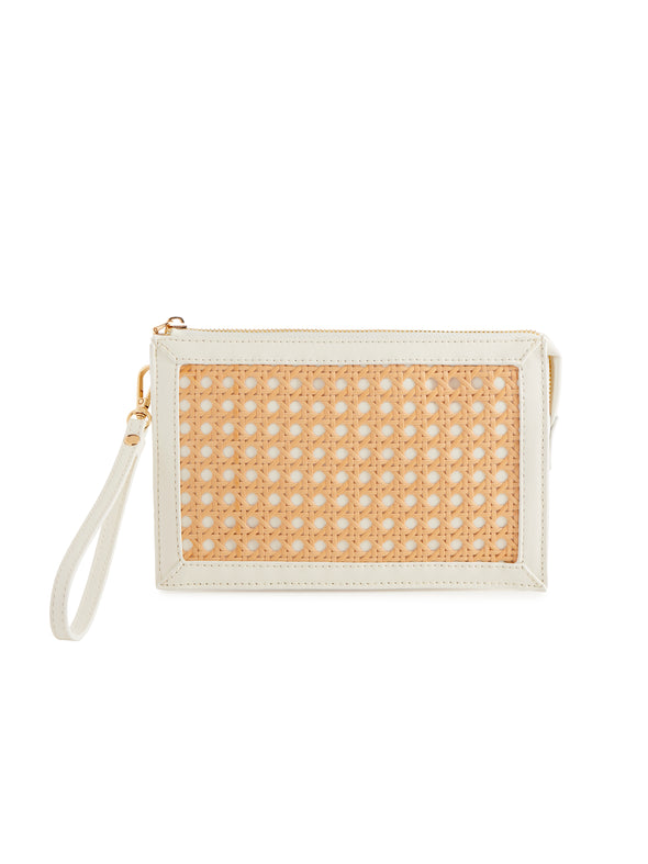 Shiraleah White Soleil Wristlet