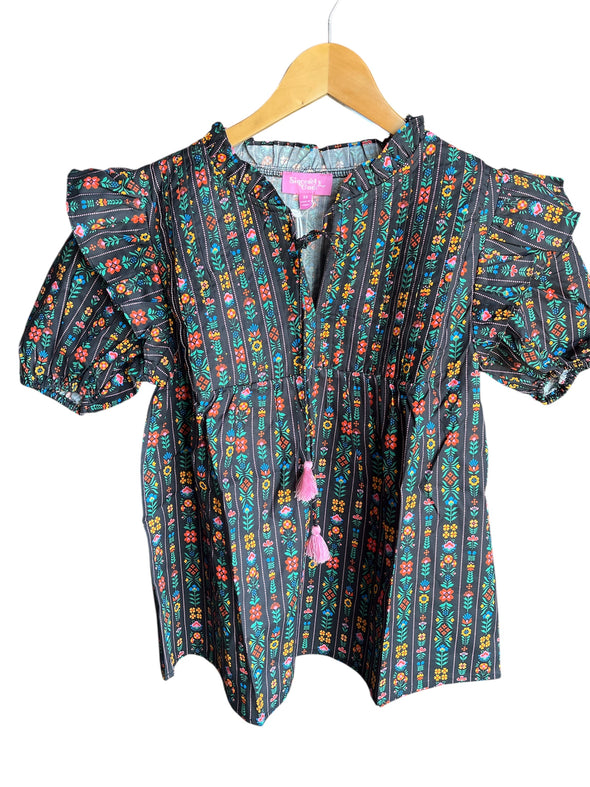 Sincerely Ours Botanical Ribbon Nora Top