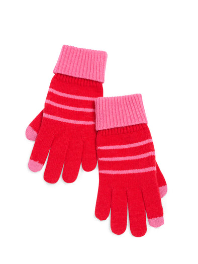 Shiraleah Red Allison Touchscreen Gloves