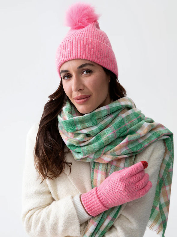 Shiraleah Pink Natalia Beanie