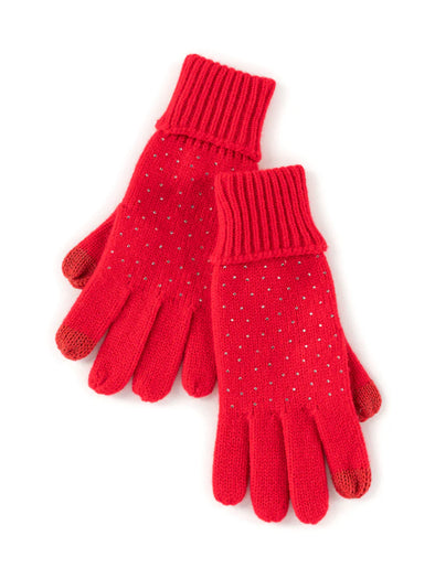 Shiraleah Red Natalia Touchscreen Gloves