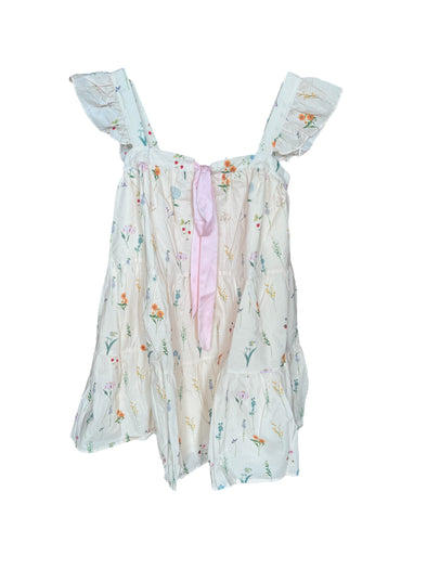 Aureum Flutter Sleeve Mini Floral Dress