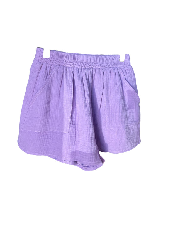 Meet me in Santorini Amethyst Sunset Shorts