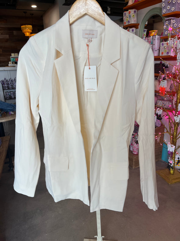 Skies are Blue Cream Scarlett Blazer