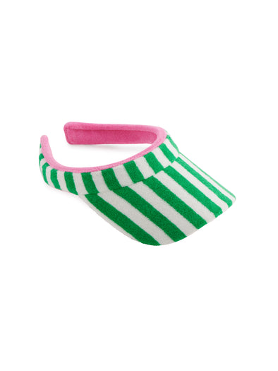 Shiraleah Green Cabana Stripe Visor