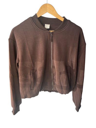 Skies are Blue Espresso Modal Bomber Jacket