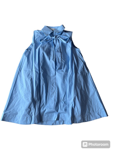 English Factory Sleeveless Bow Shirt Dress