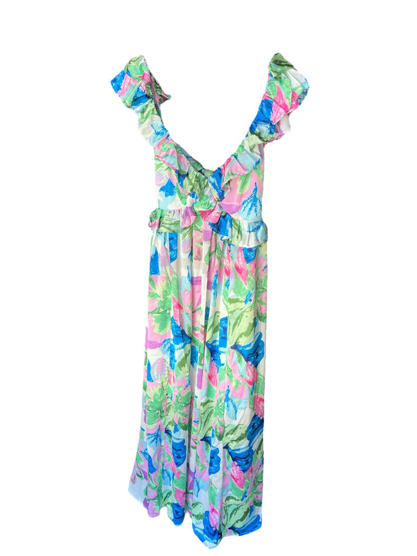 Meet me in Santorini Blossom Breeze Maxi Dress