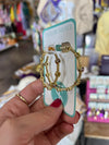 Taylor Shaye Purple and Gold Meghan Hoops