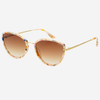 Freyers Rose Tortoise Luna Acetate Womens Cat Eye Sunglasses