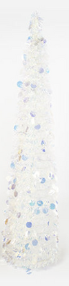 180 Degree Collapsible Tinsel Tree