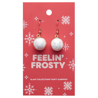 Slant Feelin' Frosty Earrings