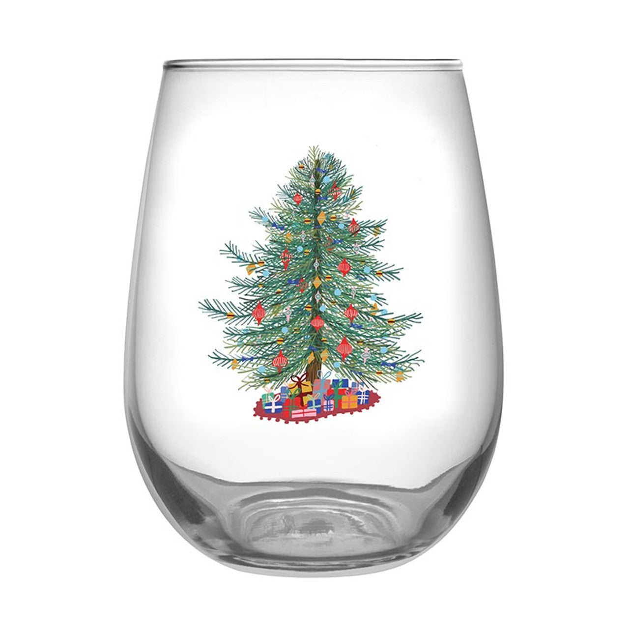 Spode Woodland Turkey Wine Glasses, Set of 4 19 Oz Stemless Wine Glasses,  Made of Glass Classic Glassware For Thanksgiving or Holidays 