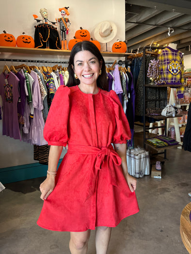 Meet Me in Santorini Aegean Flame Shirt Dress