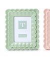Two's Company Scalloped 5"x7" Wood Frame