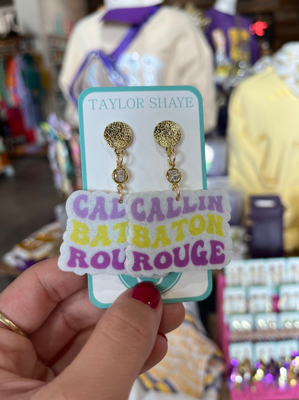 Taylor Shaye Calling Baton Rouge Drop Earrings