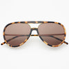 Freyers Shay Tortoise and Gradient Brown Unisex Aviator Sunglasses