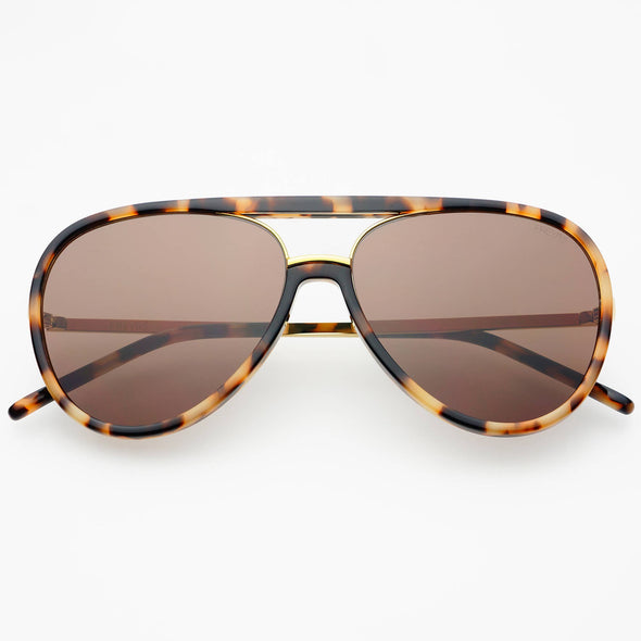 Freyers Shay Tortoise and Gradient Brown Unisex Aviator Sunglasses