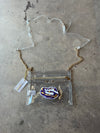 Capri Designs Louisiana State University Clear Flat Crossbody Purse