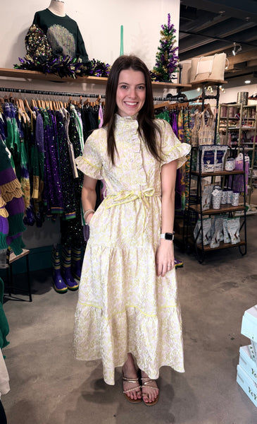 Sincerely Ours Soft Garden Jacquard Lena Dress