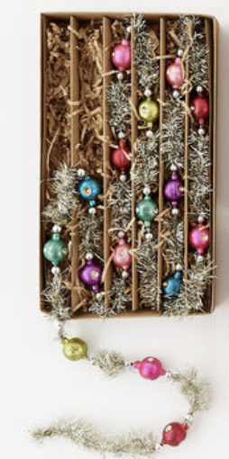 180 Degree Tinsel Ball Garland