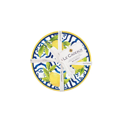 Le Cadeaux Set of 4 Appetizer Plates- Palermo