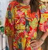 Karlie Tropical Poplin Dress