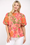 Fate Floral Poplin Top