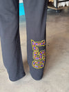 QOS Licensed LSU Black Multi Jewel Letter Sweatpants