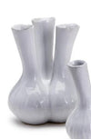 Two's Company White Three Stem Vase