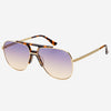 Freyers Logan Sunrise Acetate Aviator Unisex Sunglasses