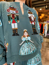 QOS Dark Teal Nutcracker Ballet Sweatshirt