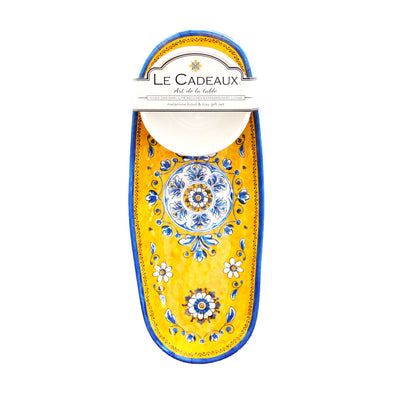 Le Cadeaux Bowl & Tray Gift Set- Benidorm