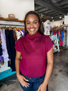 Entro Ruby Mock Neck Sleeveless Top