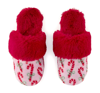 Shiraleah Candy Cane Slippers