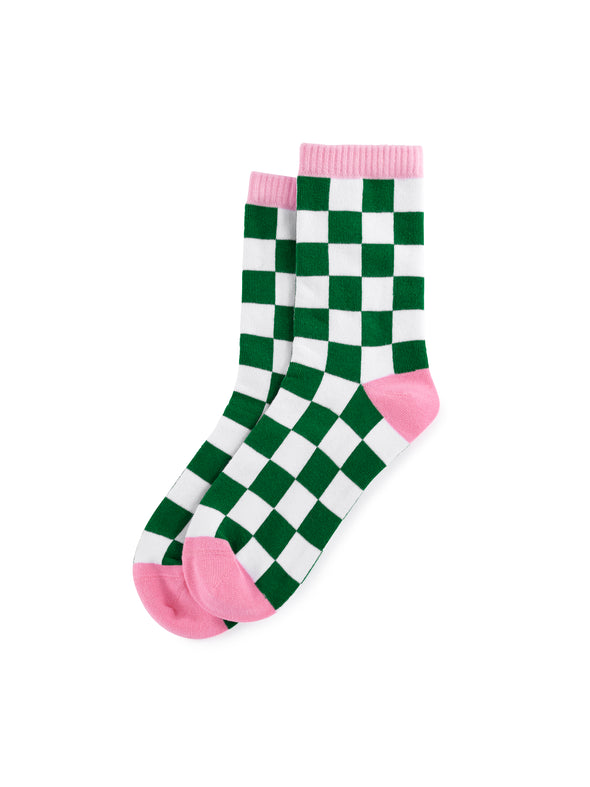 Shiraleah Lucky Check Socks- Multi