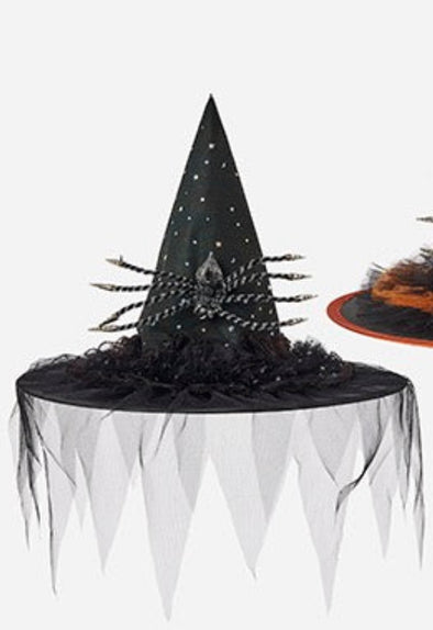 180 Degree 13.5" Glitzy Spider Hat