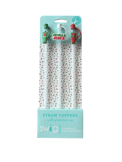 Swig Christmas Mega Mug Straw Topper Set