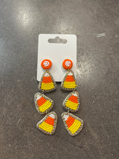 Candy Corn Drop Earrings