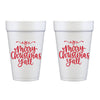 Christmas Foam Cup 10 Pack {Merry Christmas Y'all}