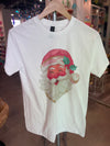 White Retro Christmas Santa Tee